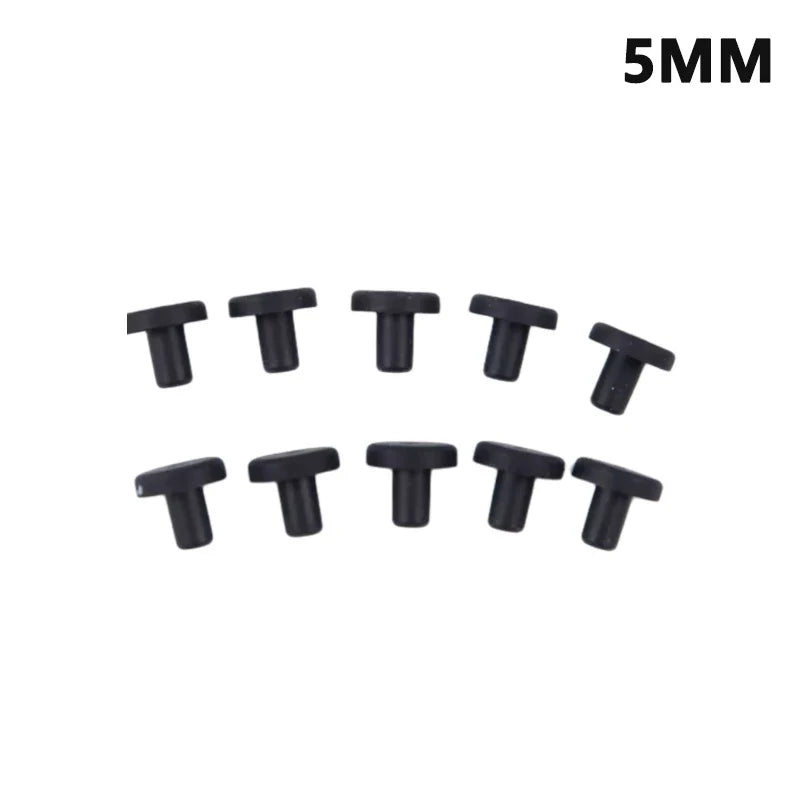 Solid Rubber Hole Caps – Heat-Resistant Seal Plugs, 10 Pcs Rubber Seal Plugs Qme 5mm