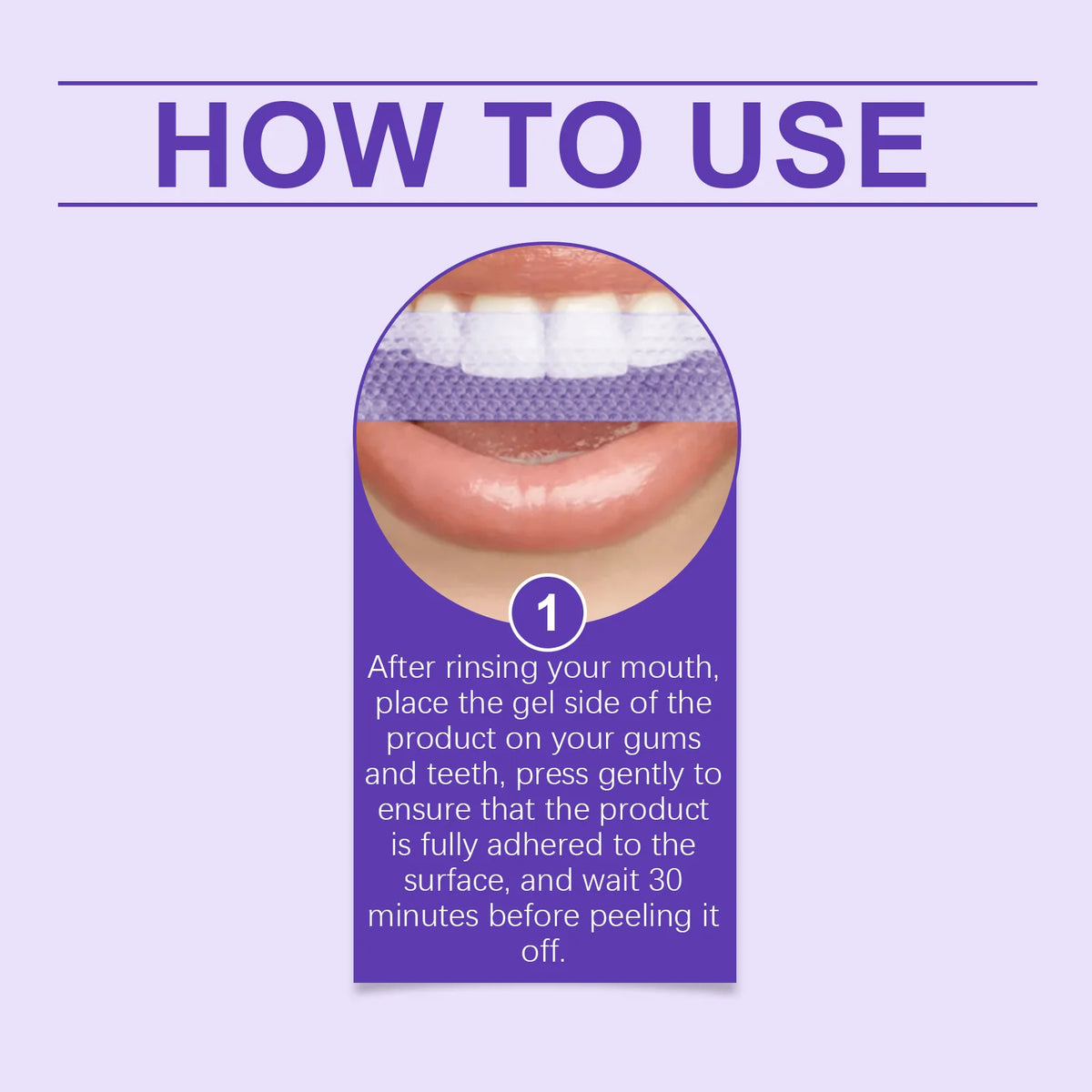 Purple Teeth Brightening Strips – Color-Correcting Dental Patches Teeth Brightening Strips Qst