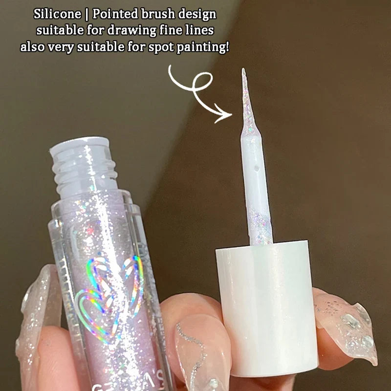 Sparkling Liquid Eyeshadow Shimmer Eyeliner – 6 Colors Liquid Eyeshadow Qme