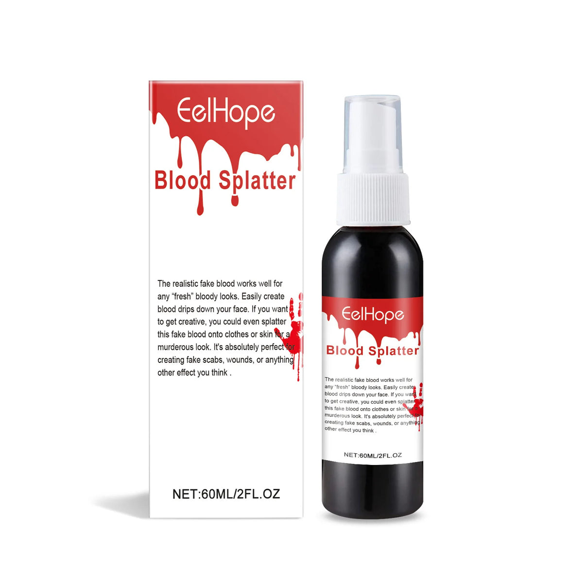 Halloween Fake Blood Spray – Realistic Costume Body Paint Halloween Body Paint Qst 60ml boxed