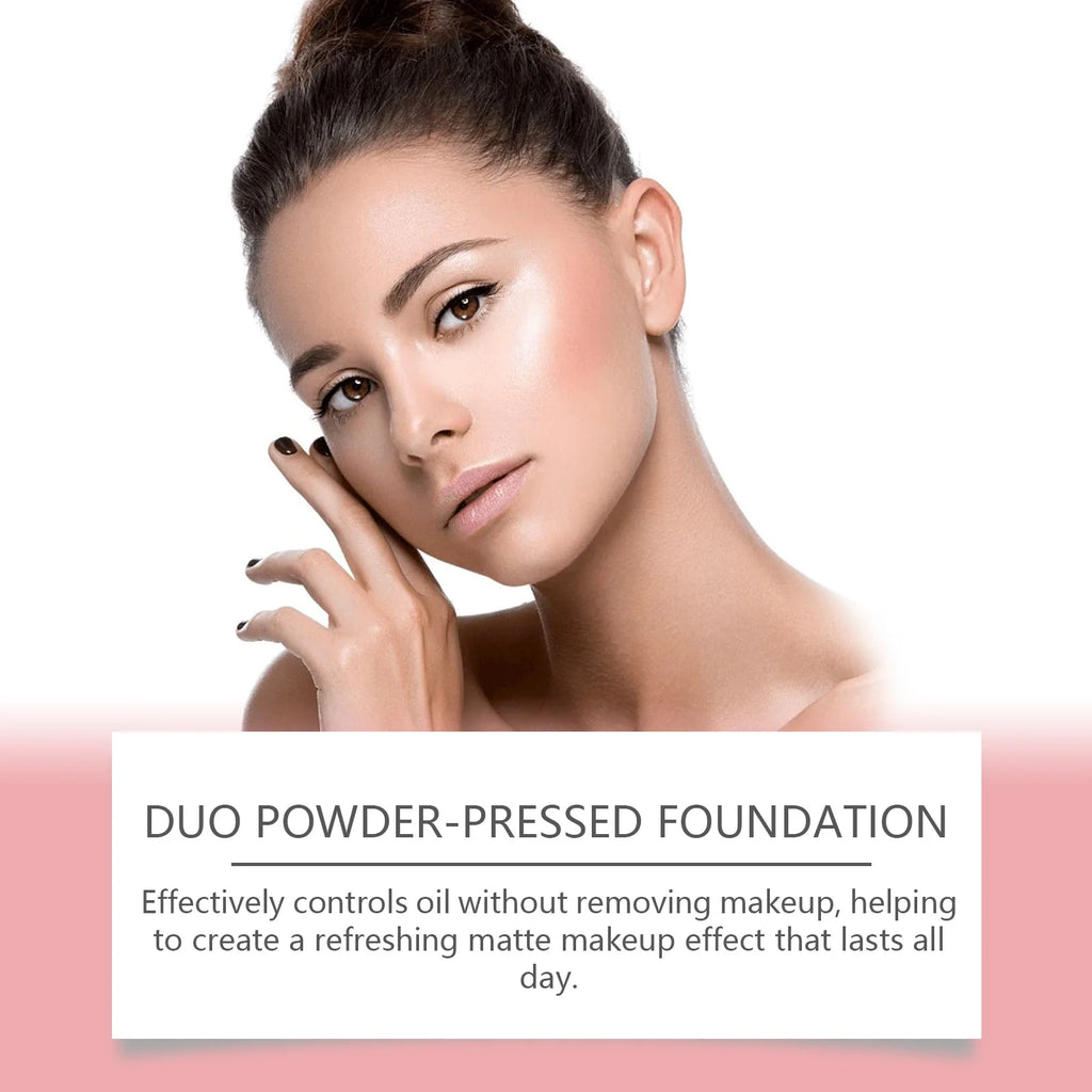 Zephoco Matte Powder Foundation – Oil Control Setting Powder Pressed Powder Foundation Qst