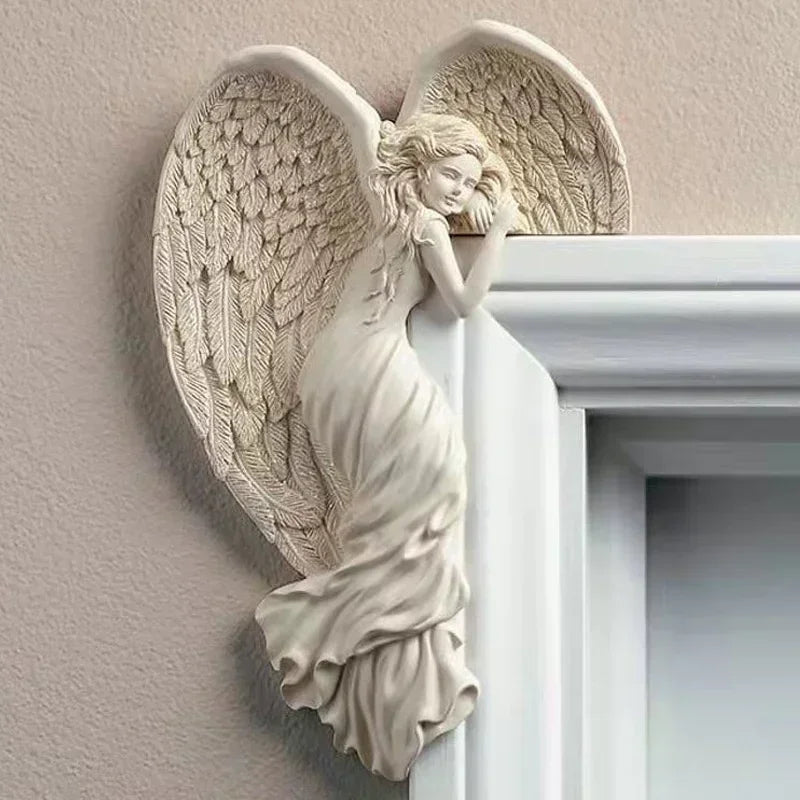 Angel Wings Resin Pendant & Door Frame Ornament | Winged Goddess Resin Ornament Qme L