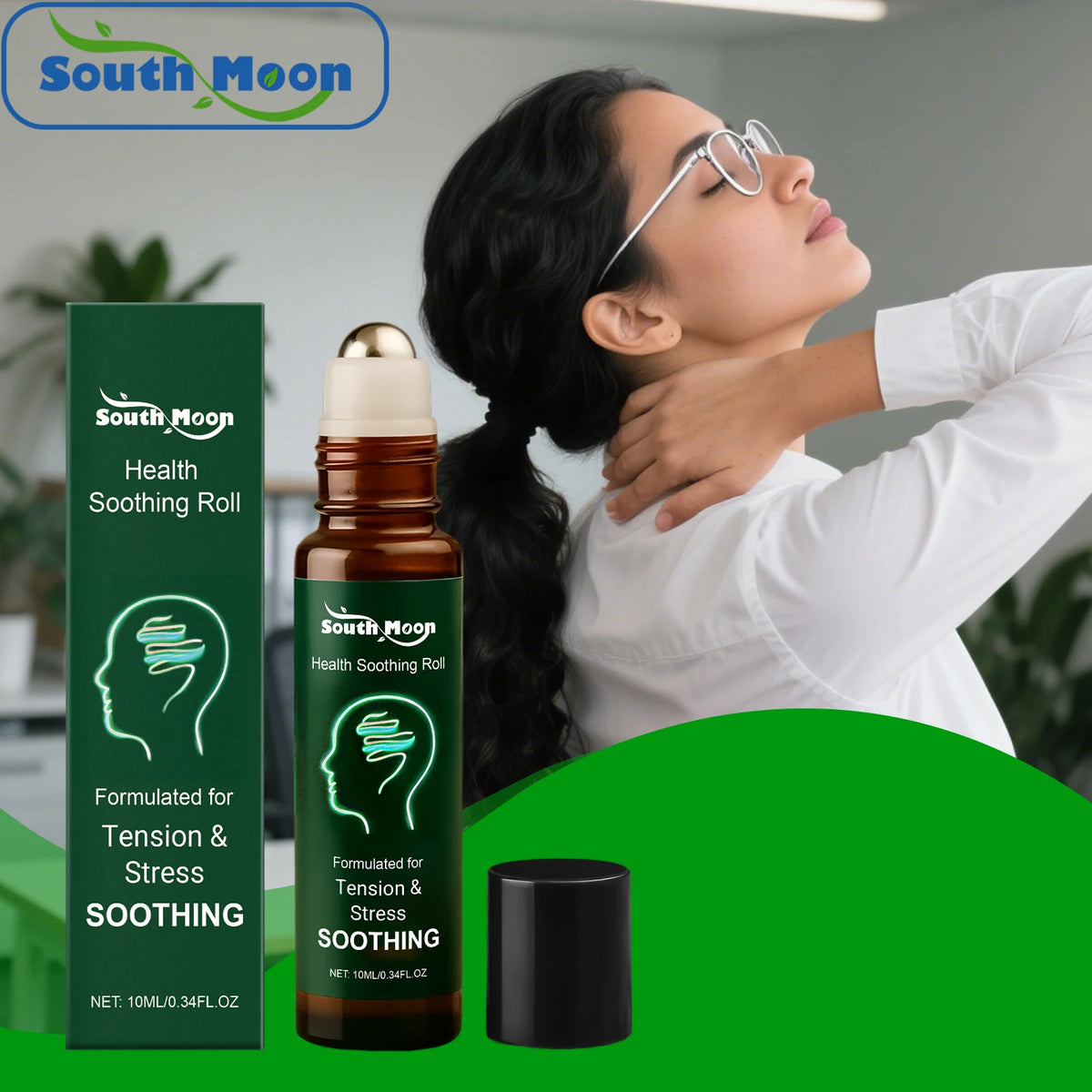 South Moon Body Care Roll-On – Muscle Ease & Nourishing Balm Body Care Roll-On Qst