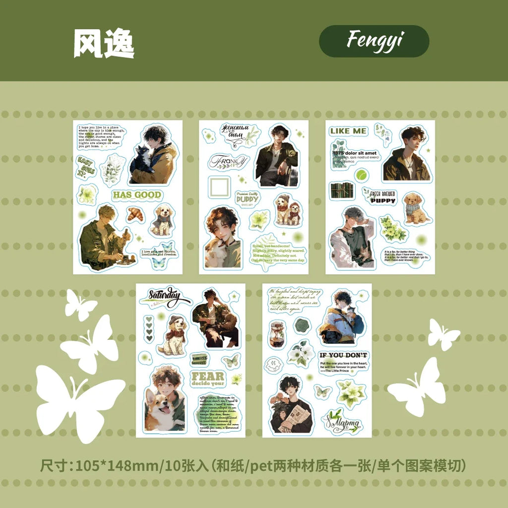 Y2K Cut Film Sticker Book – Kawaii Journal & Scrapbook Sticker Book Qme A1