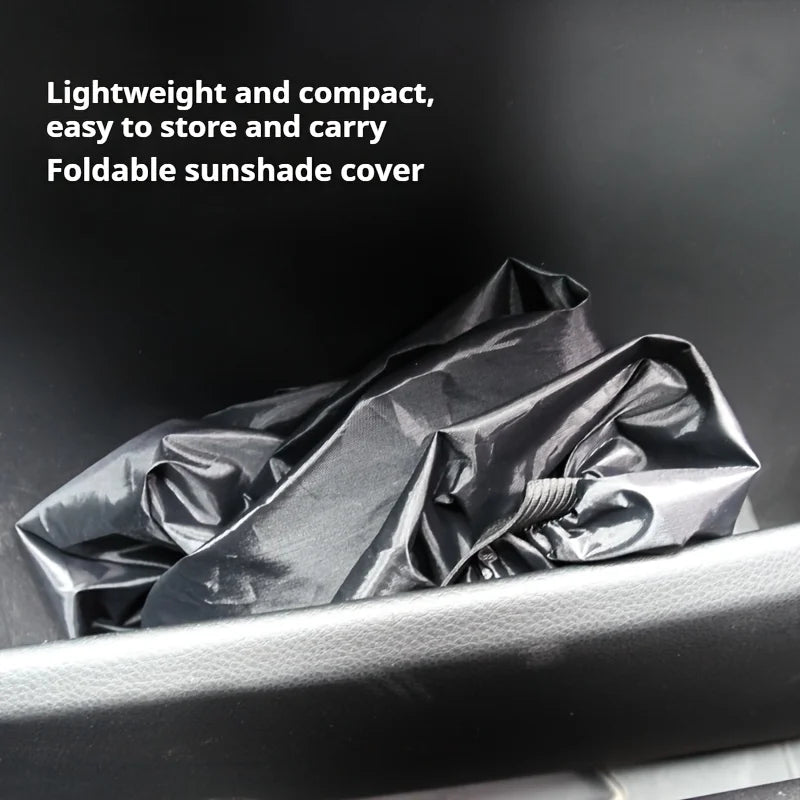 Car Steering Wheel Sun Shade Cover – Silver Coated Cloth Steering Wheel Sun Shade Qme