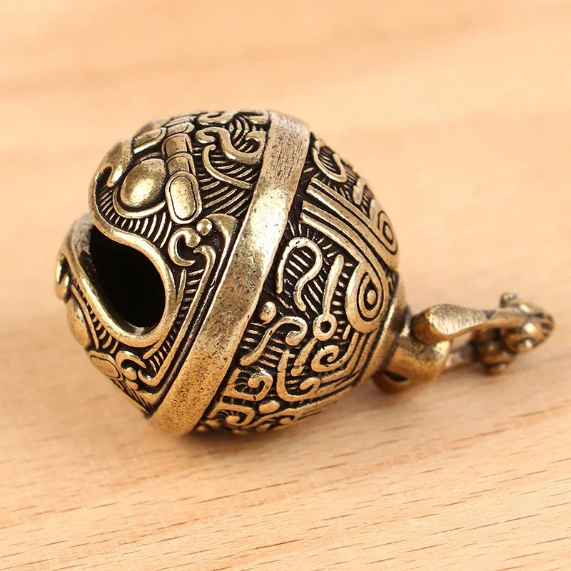 Lucky Brass Wind Bell Handicraft – Bronze Die Cast Charm Decorative Bell Charm Qme