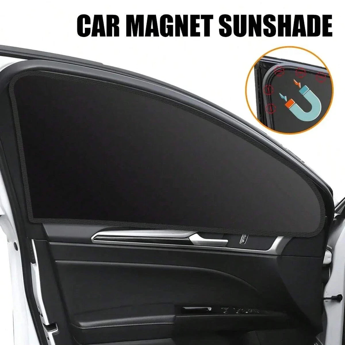 Magnetic Car Side Window Sunshade Curtain – UV Protection Car Window Sunshade Qme