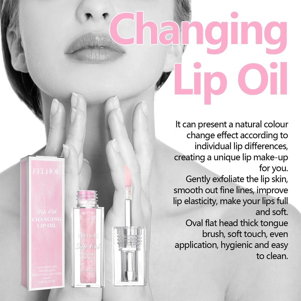 Color Changing Lip Oil – Moisturizing, Smoothing Lip Care Color Changing Lip Oil Qme