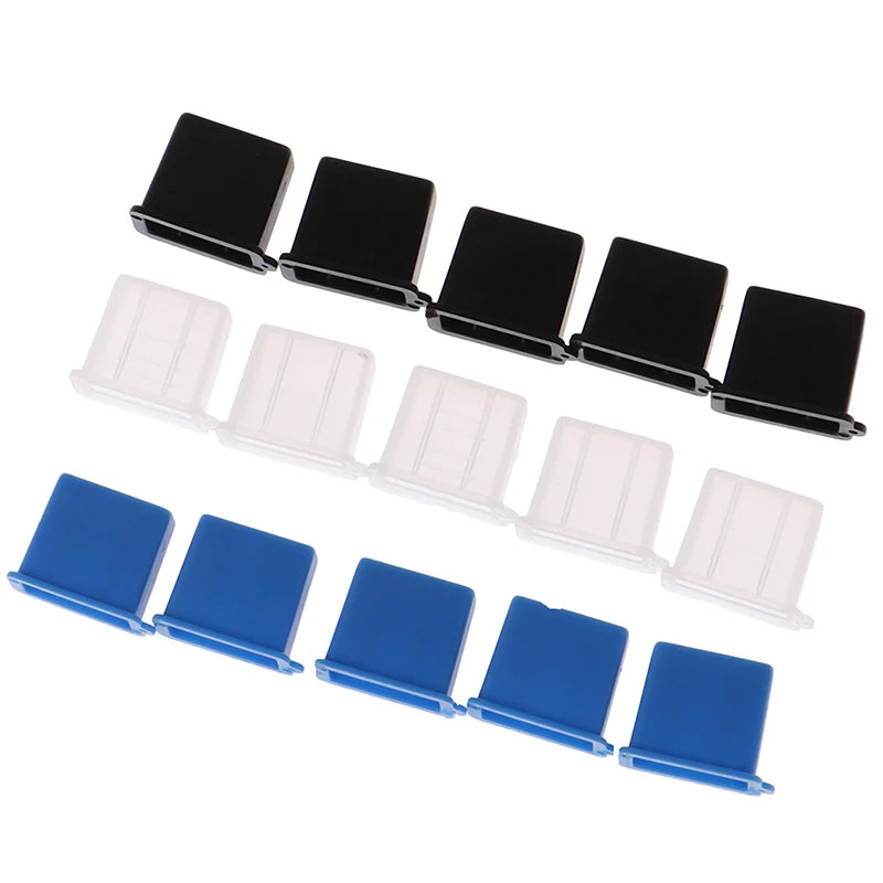 10 Pcs USB Type-A Male Dust Plug Caps – Rubber Port Covers USB Port Dust Cap Qst