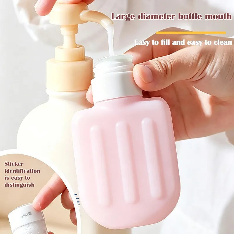 Leakproof Travel Silicone Squeeze Bottles – Shampoo & Lotion Travel Bottle Set Qme