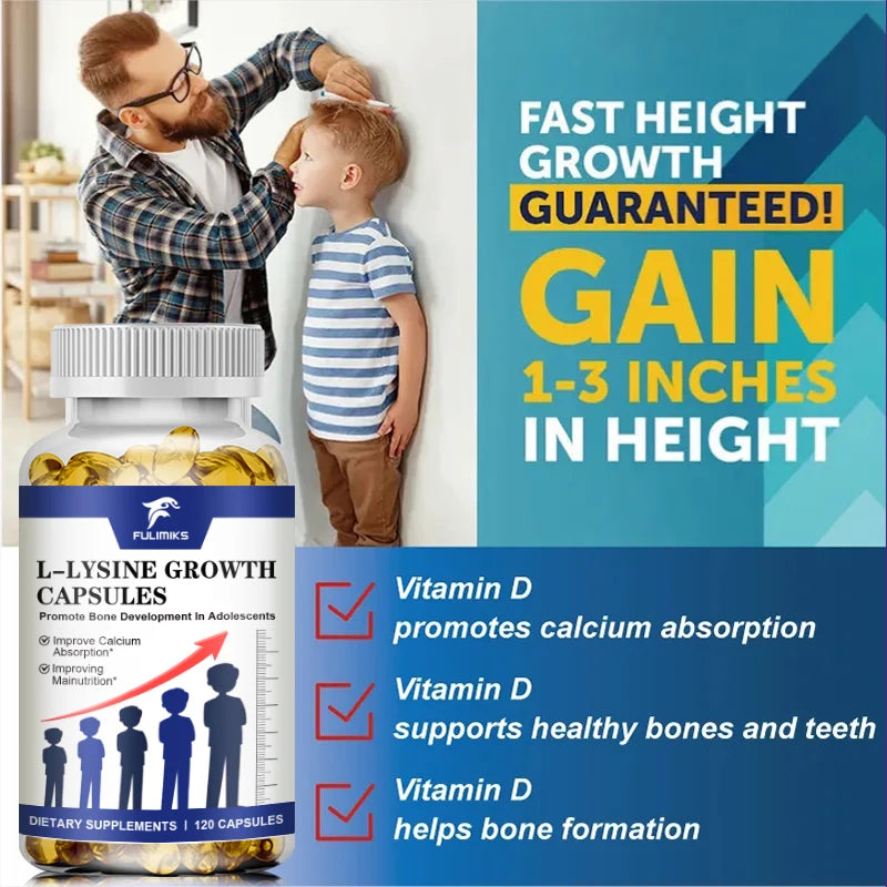 Fulimiks L-Lysine Capsules – Immune & Connective Tissue Support Amino Acid Supplement Qst