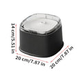Quiet Automatic Cat Water Fountain 2.2L with Drip Pad & USB Cat Water Fountain Qme Black CN