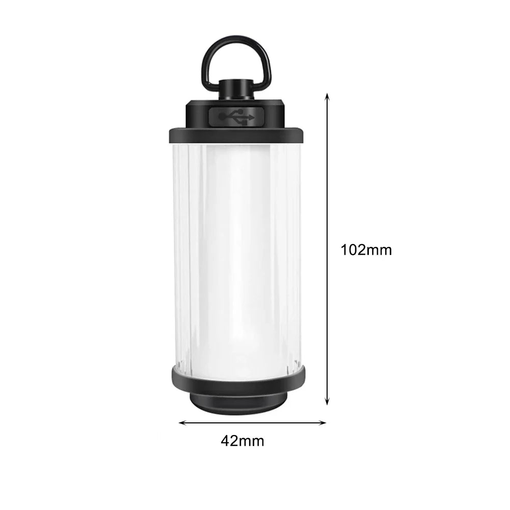 USB Rechargeable Camping Lantern 3000mAh 200 Lumen LED Rechargeable Camping Lantern Qme