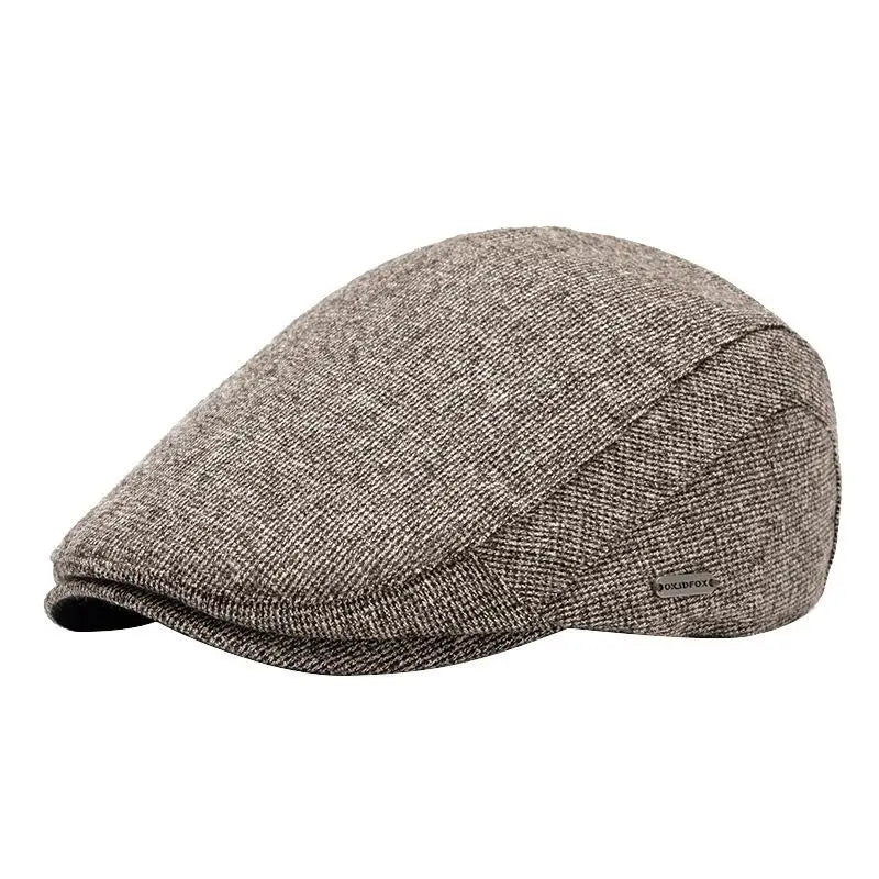 Warm Newsboy Cap – Retro Flat Peak Soft Beret Hat Unisex Newsboy Cap Qst