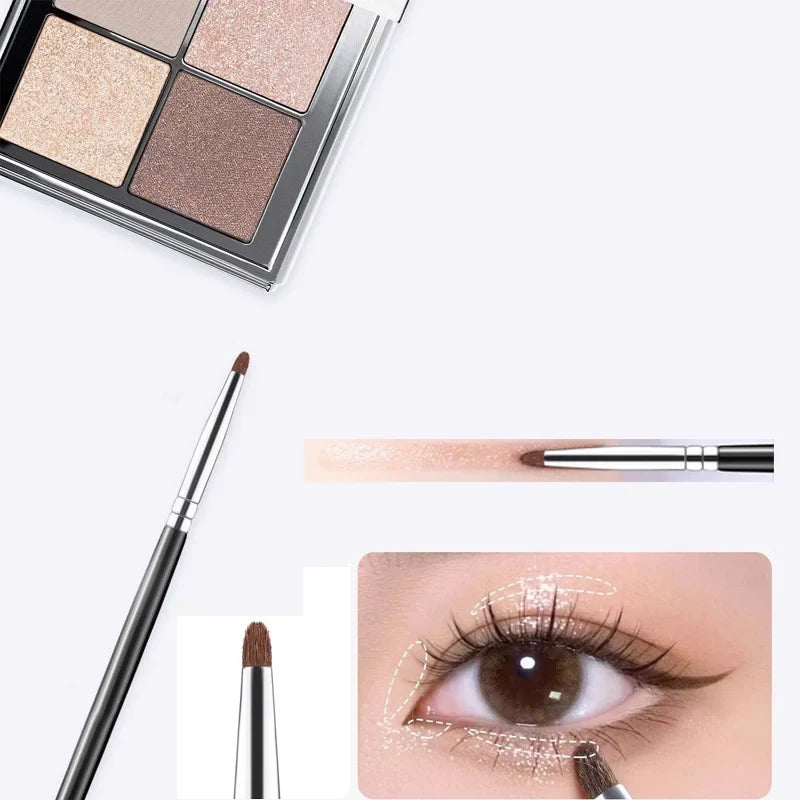 Sickle Shape Angled Nose Contour Brush – Soft Synthetic Makeup Contour Brush Qme
