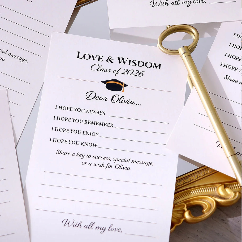 Love & Wisdom Game Cards | Graduation Tabletop Game for Students Tabletop Card Game Qme