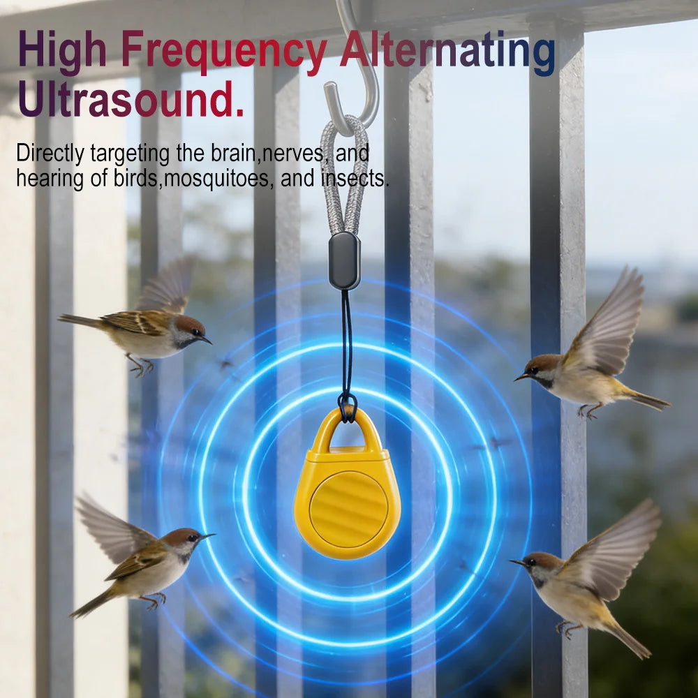 Ultrasonic Pest Repeller – USB Rechargeable Mini Outdoor Device Ultrasonic Pest Repeller Qst