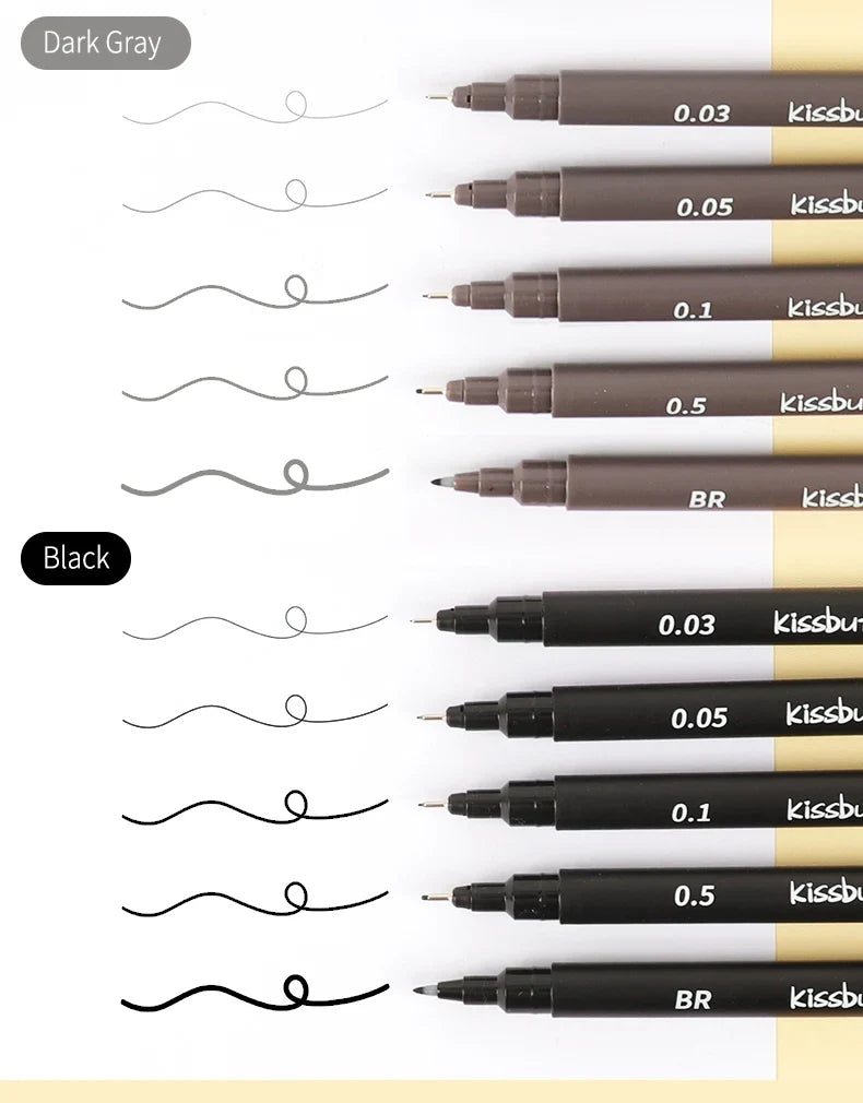Fine Line Drawing Pens Set – Waterproof Quick-Dry Art Markers Fine Line Art Markers Qme