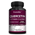 Quercetin 1200mg Zinc & Vitamin C Capsules – Non-GMO 60ct Herbal Supplement Qst 60 count 3 bottle