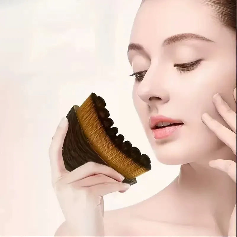 Ergonomic Face & Body Massage Brush – Contour & Detox Tool Body Massage Brush Qme
