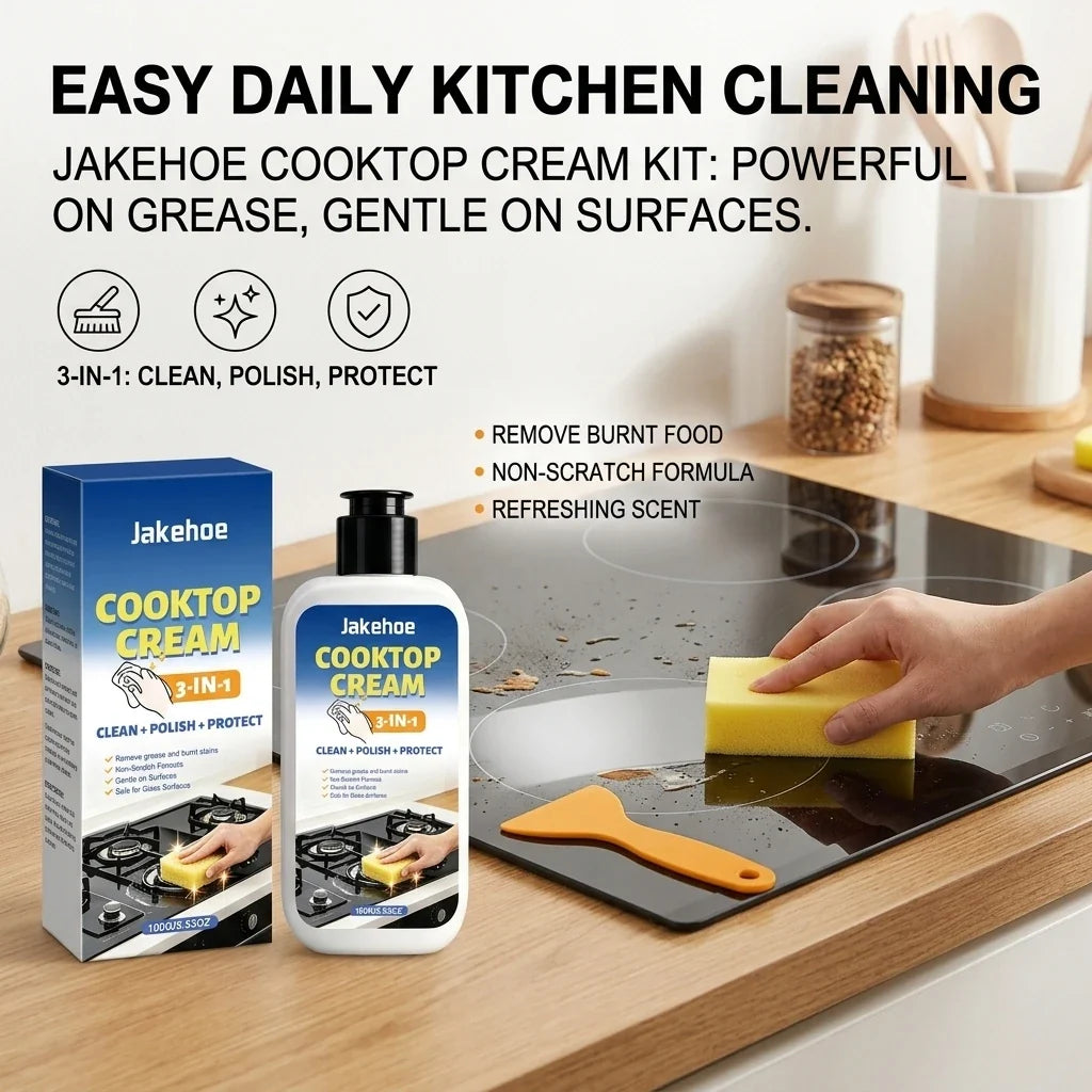 Multi-Functional Kitchen Degreaser Cleaner | 3-in-1 Cooktop Kit Kitchen Degreaser Cleaner Qme