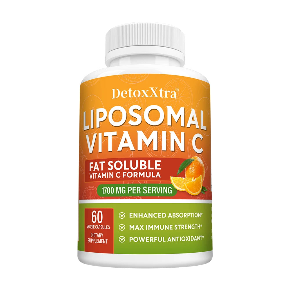 ZENVITALIZE 1700mg Liposomal Vitamin C – Immunity & Skin Support Vitamin C Supplement Qst 60 count-1 bottle