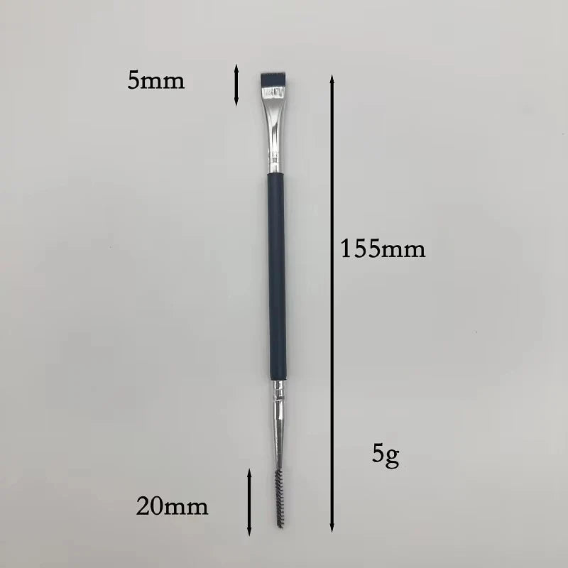 Dual-Ended Eyebrow Brush & Eyelash Spoolie Comb | Qme Makeup Brush Set Qme
