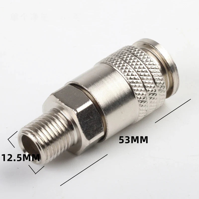 G1/4 Male Thread Pneumatic Fittings Adapter | Air Compressor Pneumatic Fitting Adapter Qme 1pcs