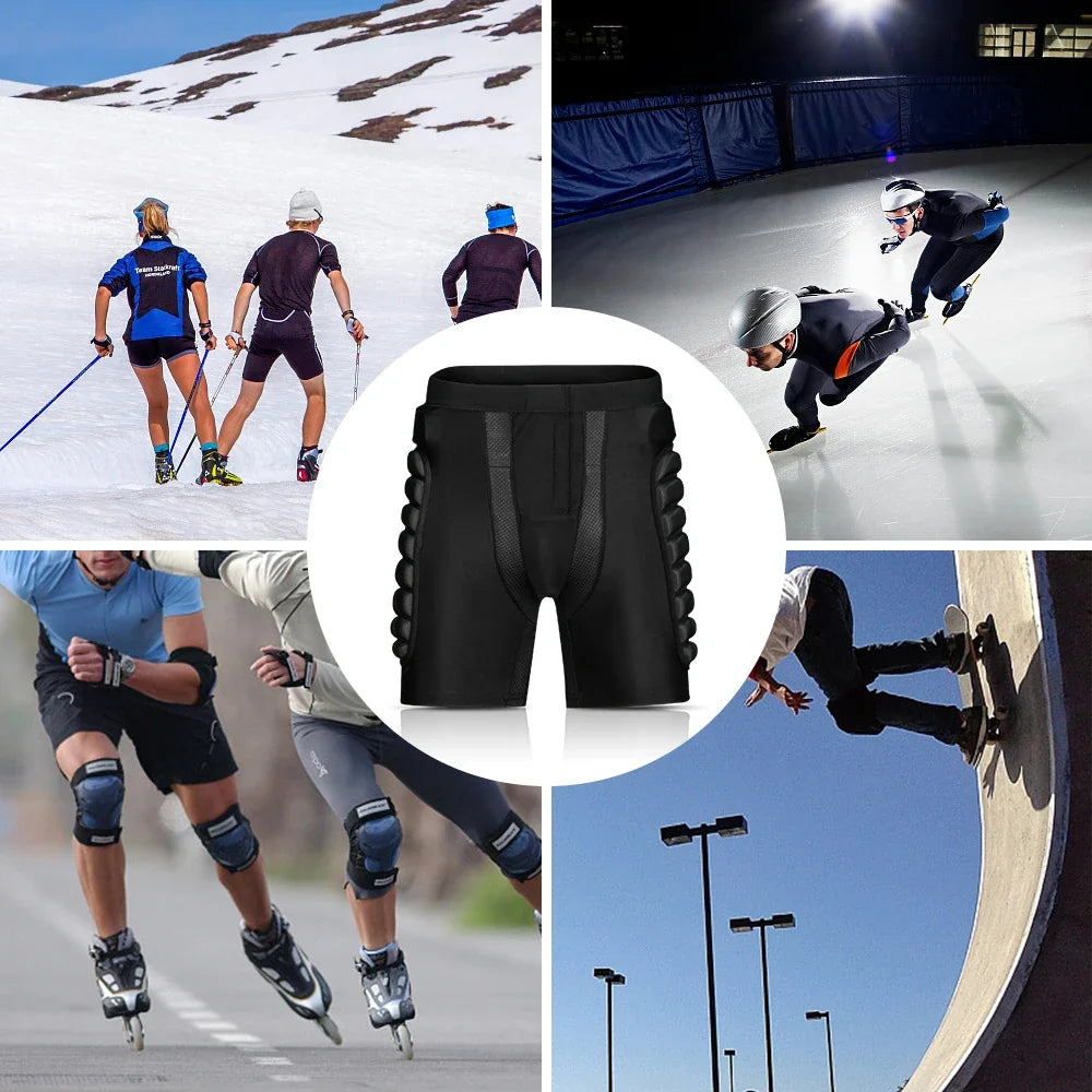 Hip & Butt Padded Protective Shorts – Snowboard Ski Skate Padded Protective Shorts Qme