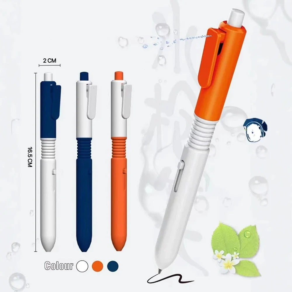 Novelty Prank Water Spray Pen – Fun Black Ink Pen for Students Novelty Prank Pen Qme