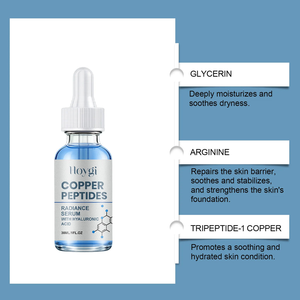 Copper Peptide Face Serum – Brightening Moisturizing Essence Face Serum Qst