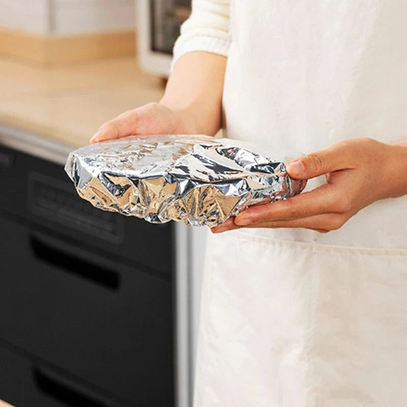 Reusable Aluminum Foil Insulation Covers for Bowls – 10 Pack Food Storage Covers Qme Default Title