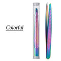 Professional Stainless Steel Eyebrow Tweezers | Salon Precision Eyebrow Tweezers Qme colorful