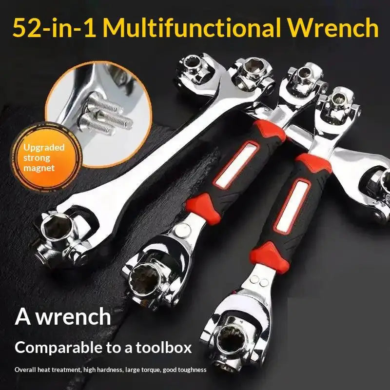 52-in-1 Ratchet Wrench Multi-Tool with 360° Rotation Socket Ratchet Wrench Multi-Tool Qme