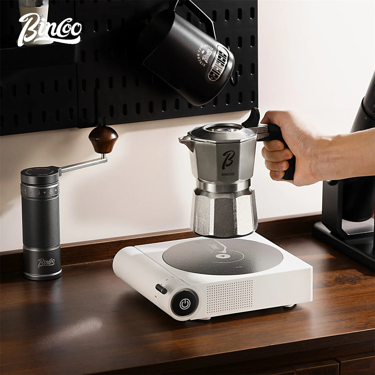 Bincoo 800W Mini Ceramic Infrared Electric Stove for Moka Pot Electric Ceramic Stove Qst