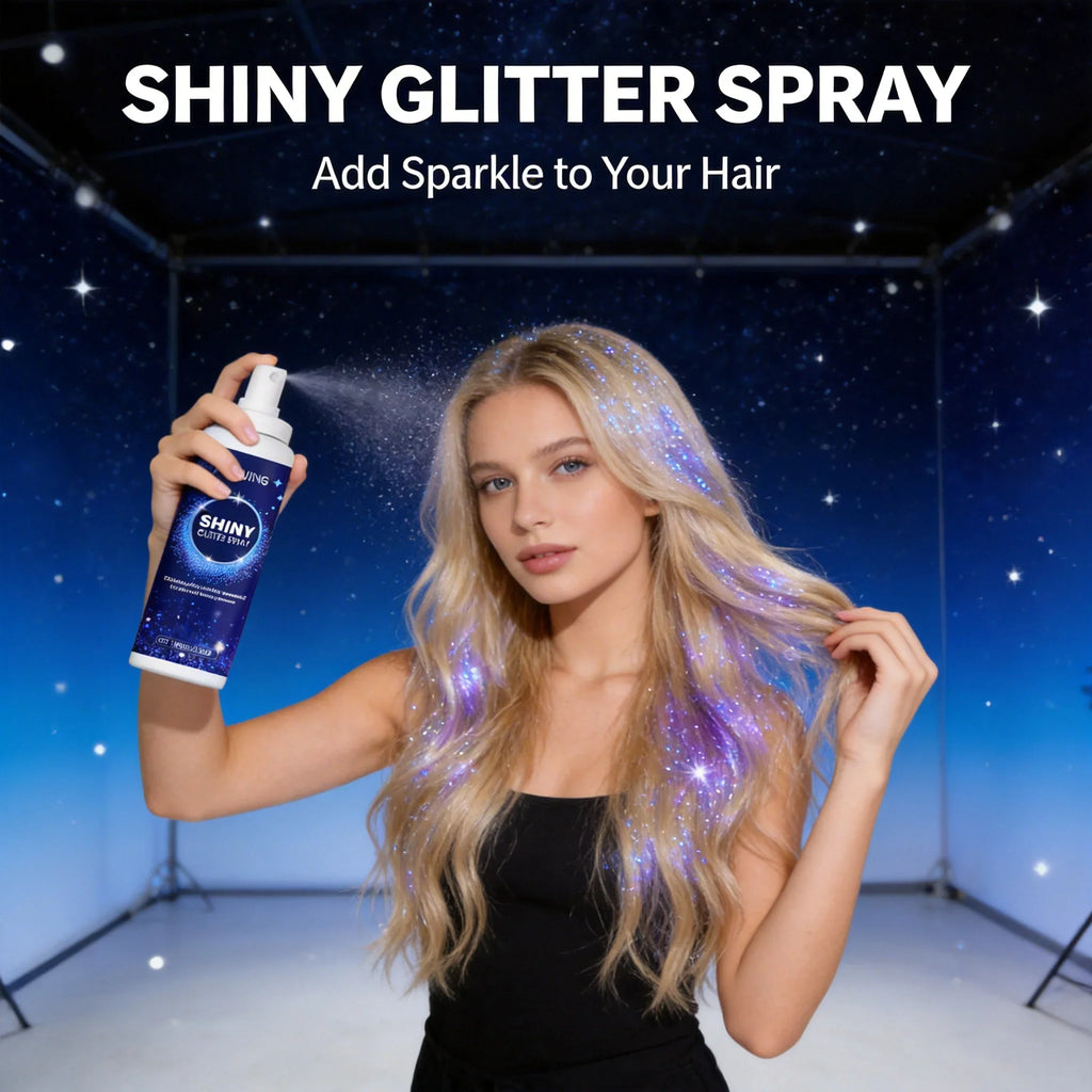 Qme Body Glitter Spray – Long-Lasting Shimmer for Hair & Skin Body Glitter Spray Qme