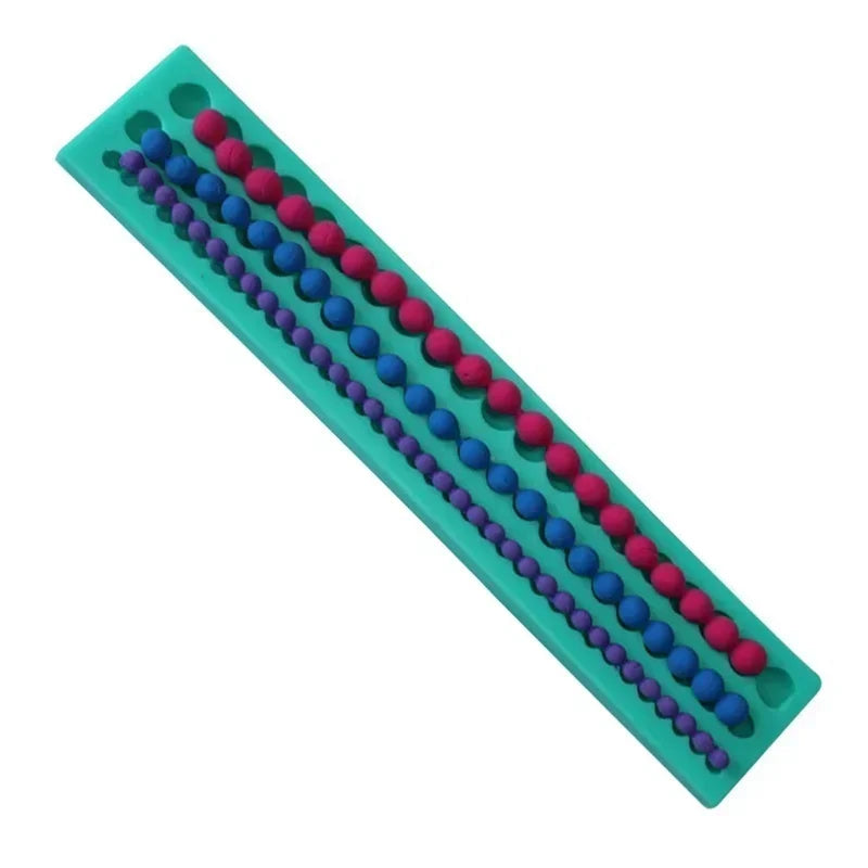 Silicone Pearl Strip Mold – Fondant, Chocolate & Cake Decor Silicone Baking Mold Qme