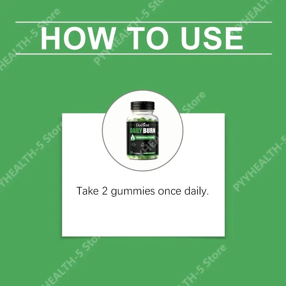 Docteat Balance Gummies 60ct – Green Tea & Garcinia Cambogia Dietary Supplement Gummies Qst