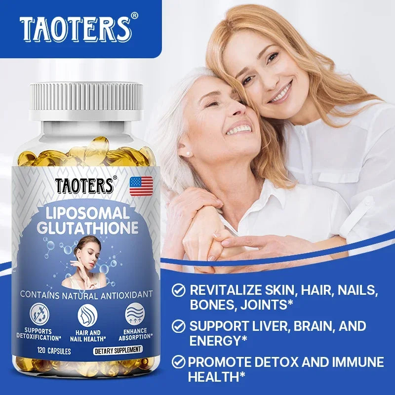 Liposomal Glutathione 120 Capsules – Antioxidant & Skin Glow Dietary Supplement Qst