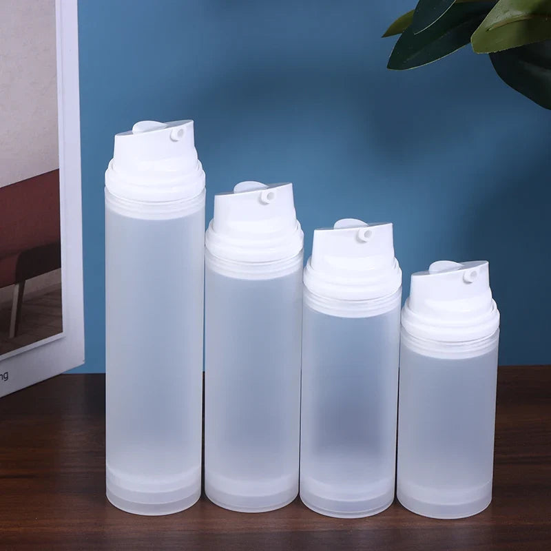 Frosted Travel Pump Bottle – Refillable Lotion Dispenser Travel Pump Bottle Qme