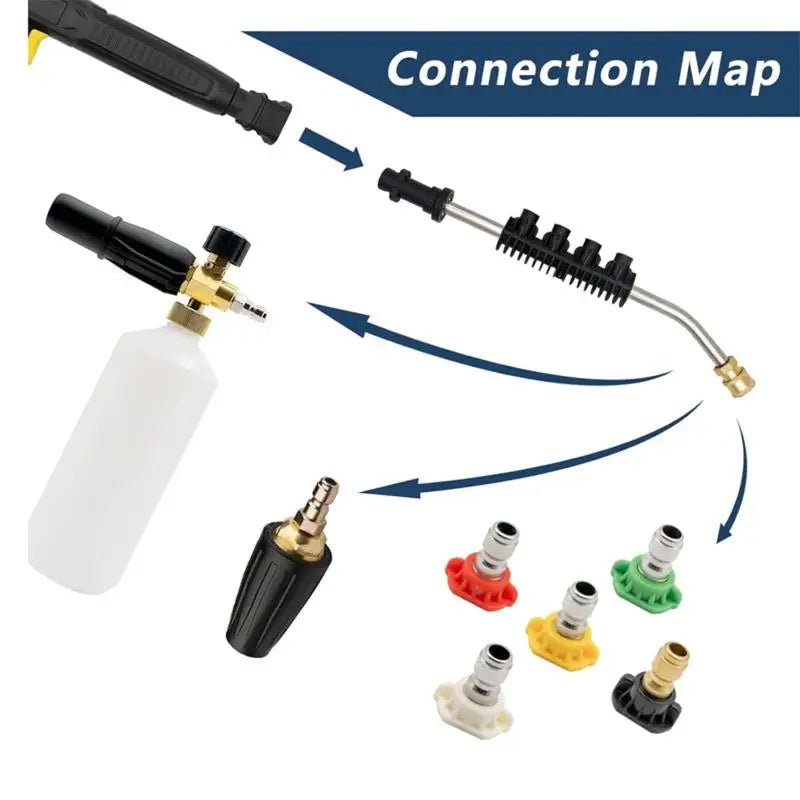 30° Curved Pressure Washer Extension Wand – 1/4 Quick Connect Pressure Washer Wand Qme