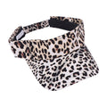 Korean Leopard Print Sun Hat – UV Protection Curved Brim Cap Sun Hat Qme White