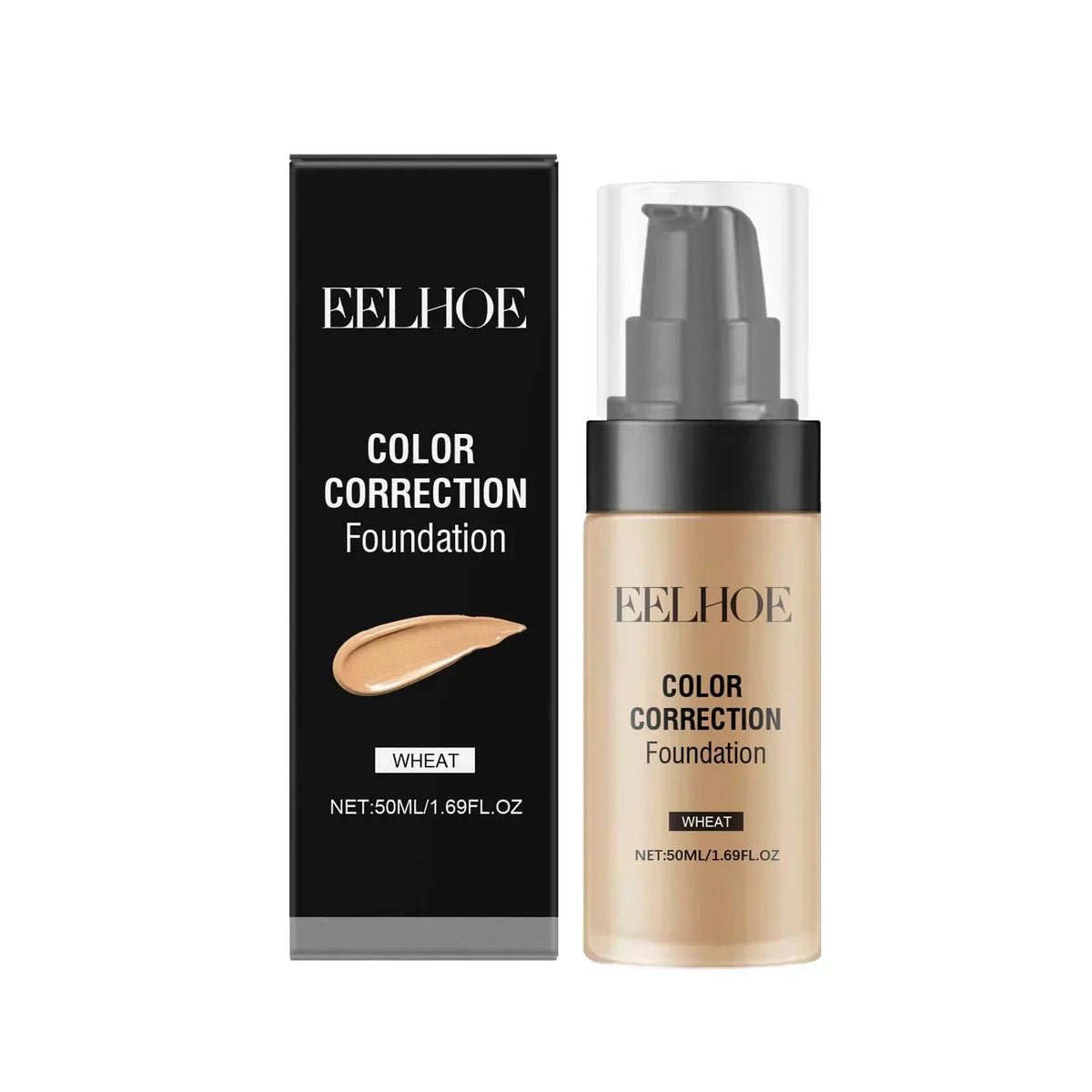 Qme CC Cream Liquid Foundation – Matte Full Coverage 50ml Liquid Foundation Qme 1Pcs Wheat