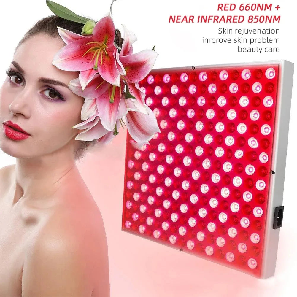 Red Light Therapy Panel 225 LEDs 660nm 850nm 45W | Vilnason Light Therapy Panel Qst