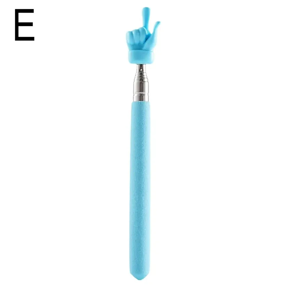 Telescopic Pointer Stick – Extendable Stainless Steel Finger Pointer Telescopic Pointer Stick Qme blue