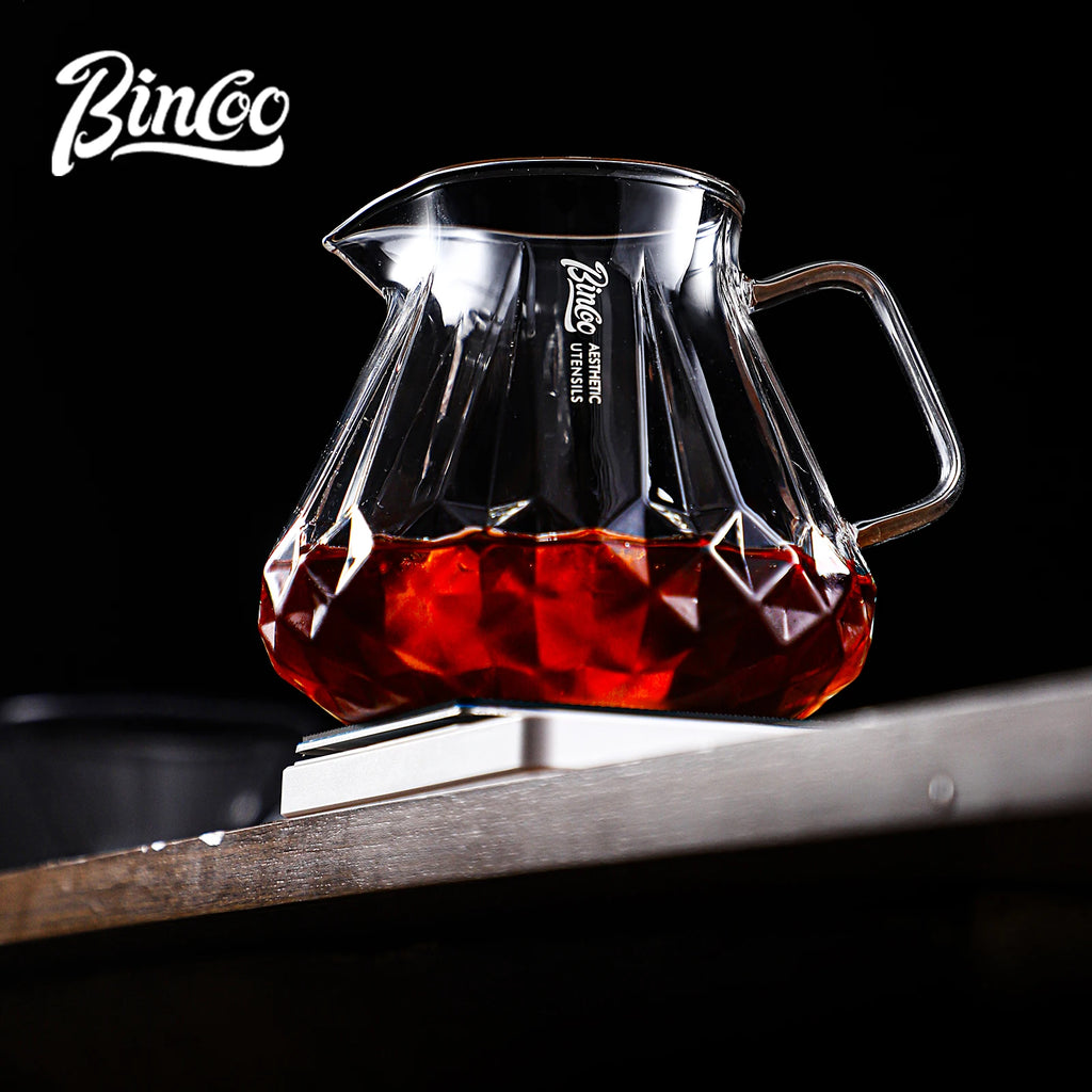 Bincoo Borosilicate Glass Coffee Sharing Pot 400ML/600ML Coffee Sharing Pot Qst