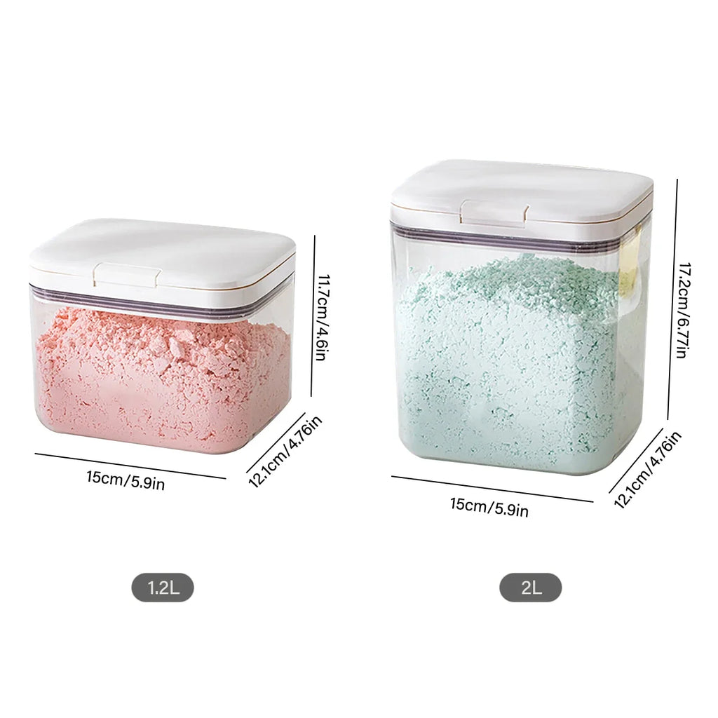 Large Capacity Face Mask Powder Storage Container – Pop-Up Lid Beauty Storage Container Qme