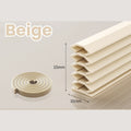 6M Self-Adhesive TPE Door & Window Sealing Weatherstrip Door Sealing Strip Qme Beige 6M