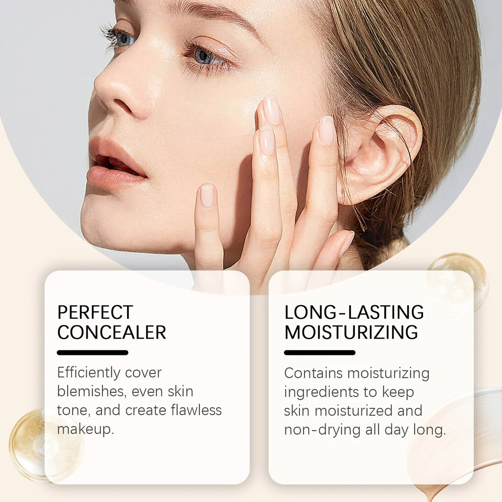 Qme SPF 50 Color-Adapting Foundation Serum Concealer Foundation Serum SPF Qme