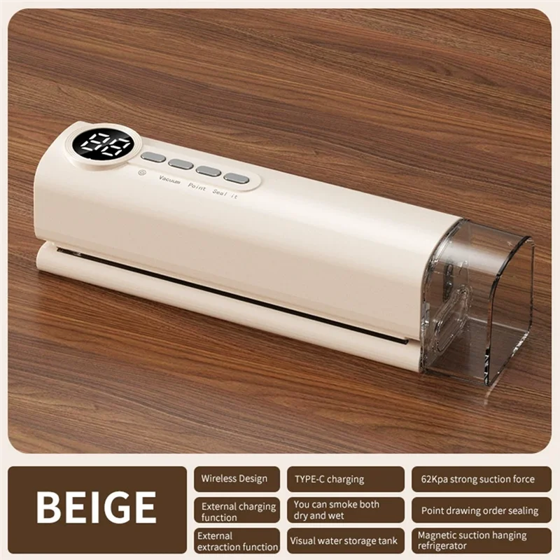 MiLESEEY B15C Mini Handheld Vacuum Sealer with Bags Vacuum Sealer Qst